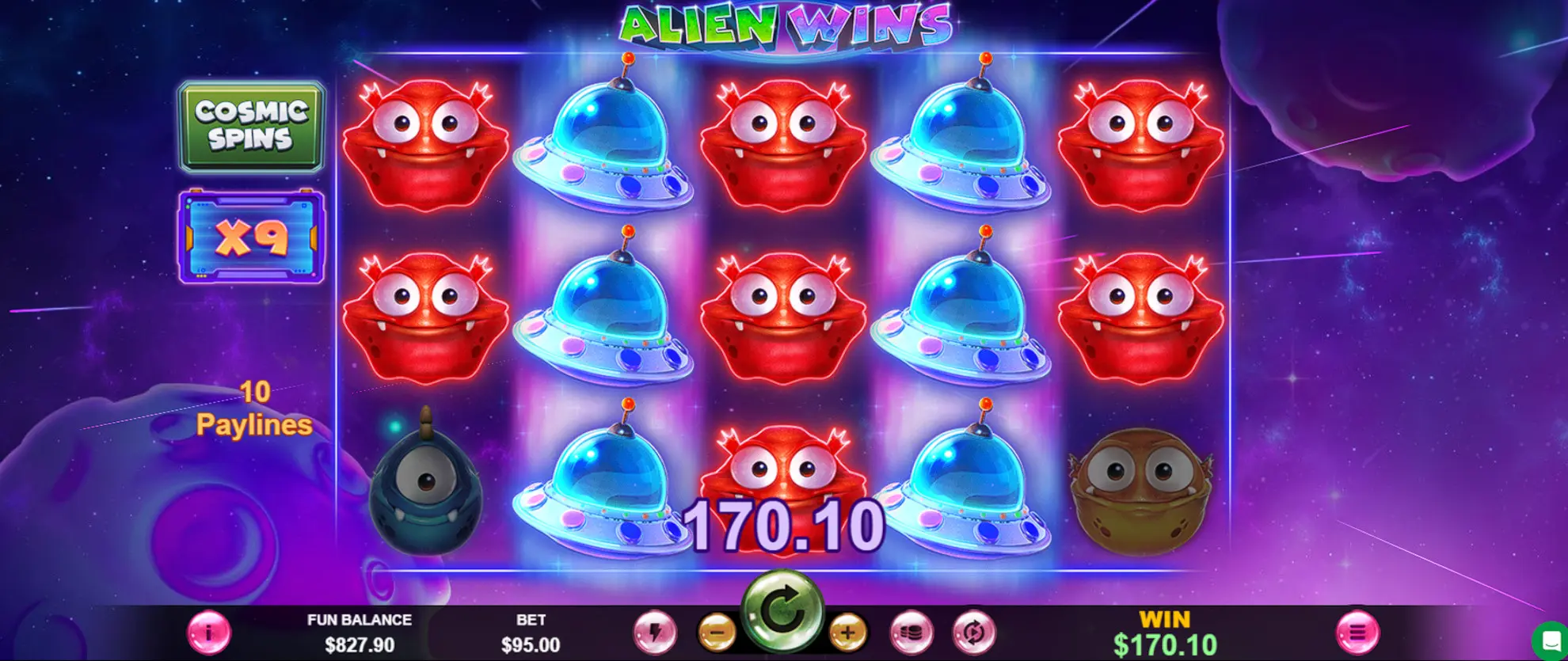 Alien wins Slot